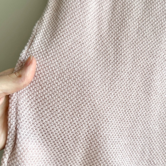 GAP Blush Pink V-Neck Women's Sweater, High-Low Lightweight Knit Sweater, Med - Picture 13 of 16